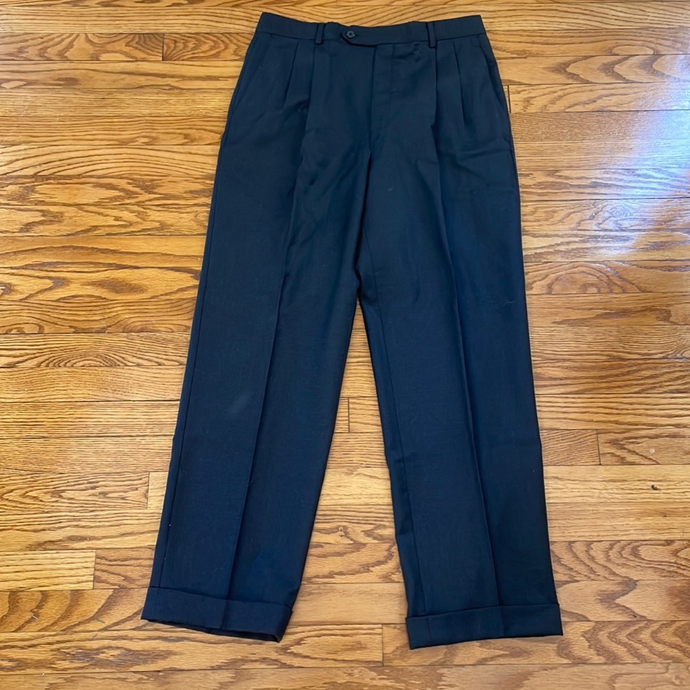 Mens Dark Gray Dress Pants
